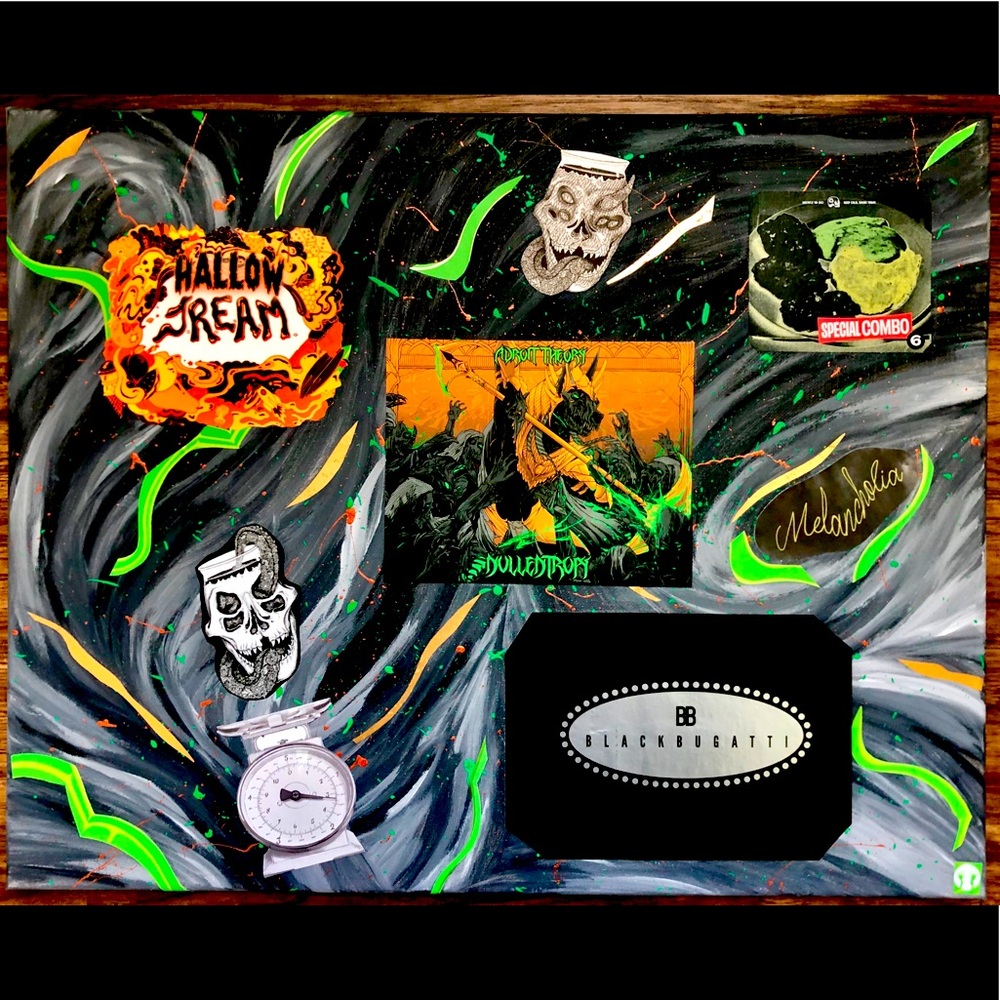 Halloween Skull Alien War Collage